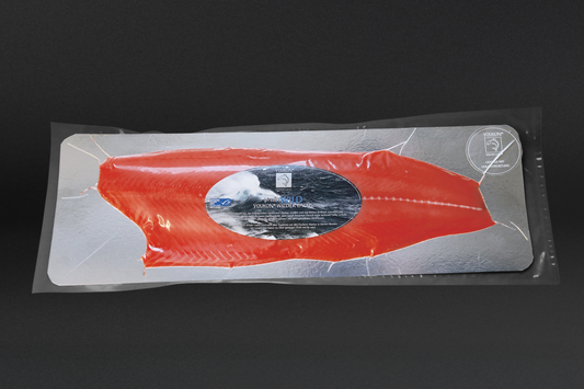 Youkon Royal Silver Salmon - ganze Seite geräuchert & geschnitten