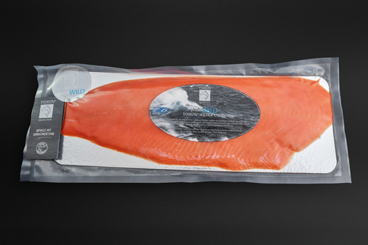 Youkon Red Salmon - ganze Seite geräuchert & geschnitten