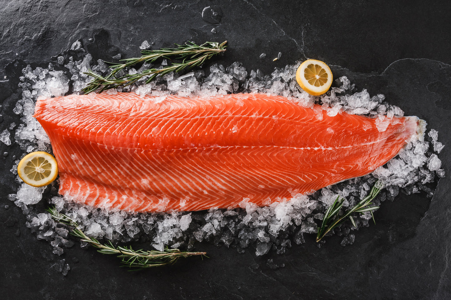 Youkon Royal Wild Salmon Side - Top Premium Troll - Sushi - Sashimi Quality