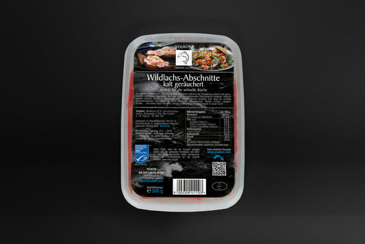 Wildlachs-Abschnitte kalt geräuchert