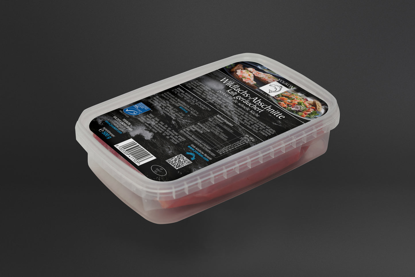 Wildlachs-Abschnitte kalt geräuchert