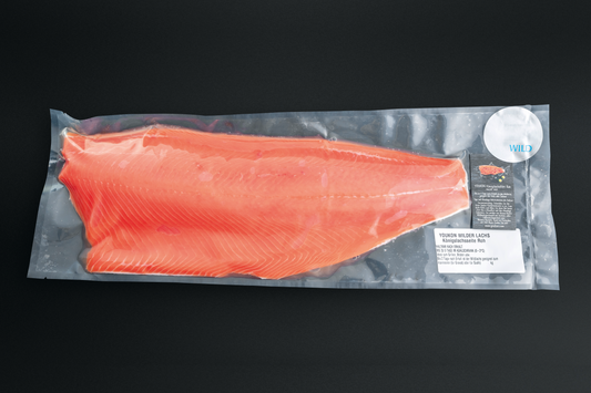 Youkon Royal Wildlachsseite - Top Premium Troll - Sushi - Sashimi Quality