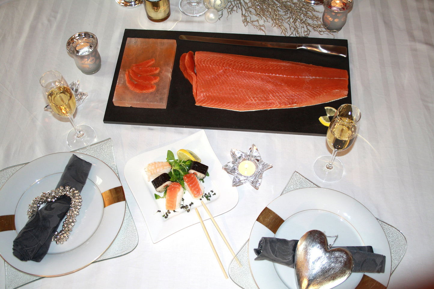 Youkon Royal Wild Salmon Side - Top Premium Troll - Sushi - Sashimi Quality