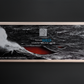 Youkon Wild Red Salmon - whole side sliced in noble natural-wood-packaging