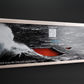 Youkon Wild Red Salmon - whole side sliced in noble natural-wood-packaging
